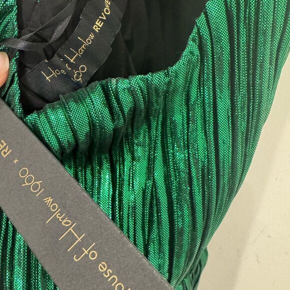 NWT House of Harlow 1960 × REVOLVE Farrah Dress in Emerald Green - Picture 8 of 10